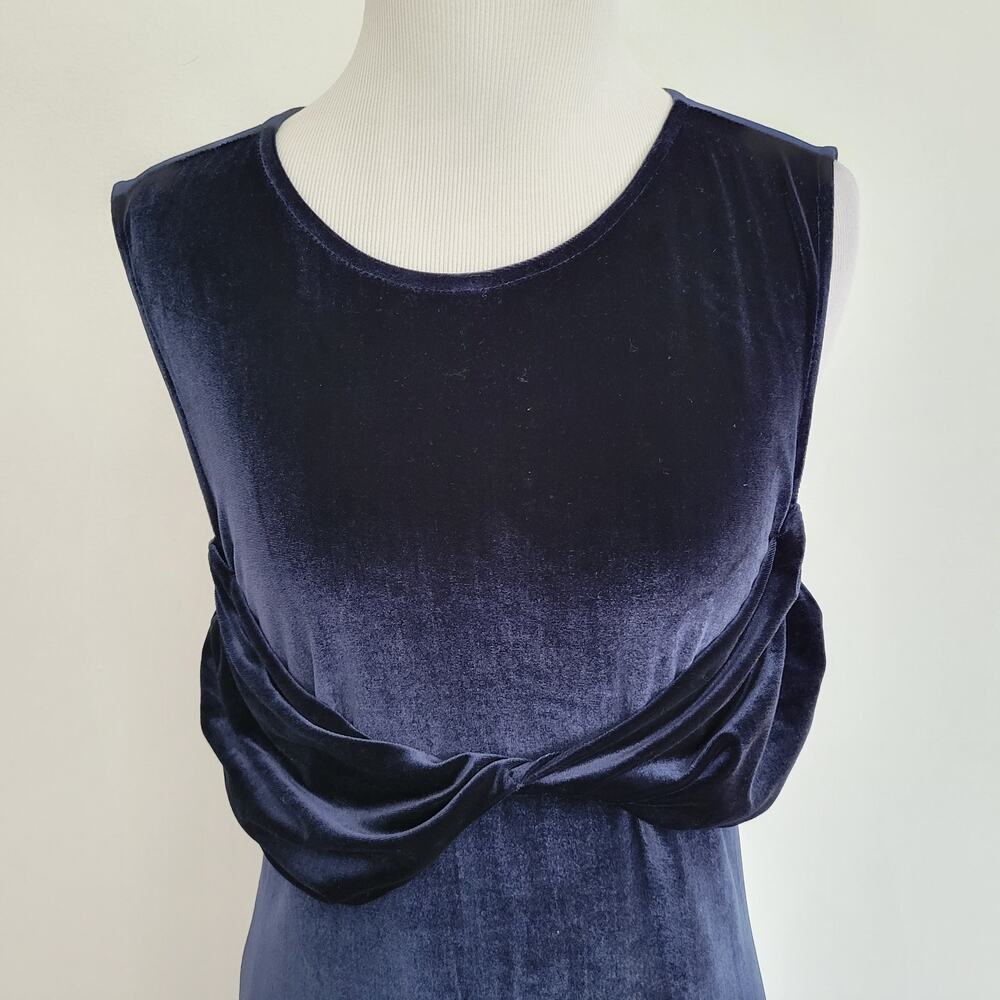 House of Harlow Velvet Old Hollywood Dress Fairy Grunge Rich Blue Women Medium - Picture 5 of 14